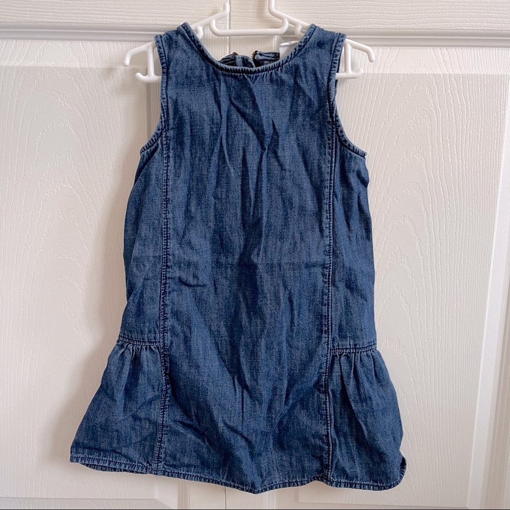 👗EEUC GAP TODDLER GIRL 4T SUMMER DRESS DENIM A LINE